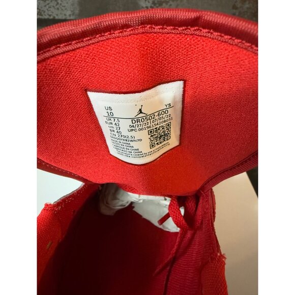 Women's Jordan 1 Low SE Homage Split Gym Red Cement Grey Size 10- DR0502-600 - Picture 9 of 10